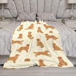 Golden Retriever Themed Fleece Blanket for All