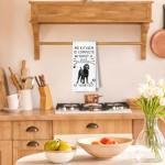 Funny Black Goldendoodle Kitchen Towels for Dog Lovers