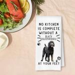 Funny Black Goldendoodle Kitchen Towels for Dog Lovers