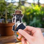 Large Great Dane Vinyl Stickers - 8 Pack