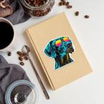 Large Great Dane Vinyl Stickers - 8 Pack