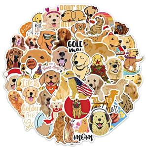 50 Golden Retriever Vinyl Stickers for Any Surface
