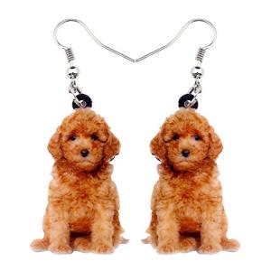 Colorful Acrylic Dog Rescue Earrings for Women