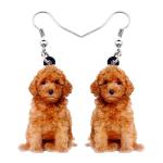 Colorful Acrylic Dog Rescue Earrings for Women