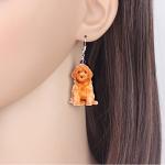 Colorful Acrylic Dog Rescue Earrings for Women