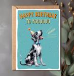 Funny Great Dane Birthday Card for Dog Lovers