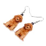 Colorful Acrylic Dog Rescue Earrings for Women