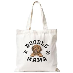 Cute Mahjong Tote Bag for Dog Lovers