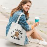 Cute Mahjong Tote Bag for Dog Lovers