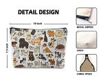 Funny Dog Pattern Makeup Bag for Dog Lovers