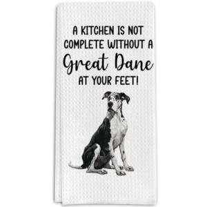 Great Dane Gifts Kitchen Towels for Dog Lover, Dog Gifts Decorative Towels for Bar Kitchen Bathroom