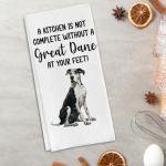 Great Dane Gifts Kitchen Towels for Dog Lover, Dog Gifts Decorative Towels for Bar Kitchen Bathroom