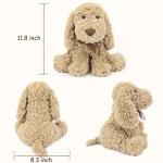 WEIGEDU Poodle Puppy Goldendoodle Stuffed Animal, Adorable Toy Dog Labradoodle Plush for Kids Boys Girls Birthday Easter Nursery Bedtime Gift, 11.8“ Golden