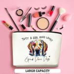 CFGBFDGH Great Dane Gifts Makeup Bag Great Dane Dog Lovers Cosmetic Bag Travel Organizer Bags Makeup Pouch, Christmas Birthday Friendship Animal Lovers Gifts for Women Girls Sisters