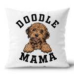 DENDOFENGE Doodle Mama Pillow Covers 18x18, Goldendoodle Dog Room Decor Decorations for The Home, Golden Doodle Dog Mom Lovers Owners Gifts Women Men