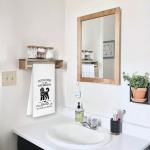 STHTTSW Bathroom Golden Doodle Hand Towels, Funny Goldendoodle Gifts Decorative Hand Towels for Toilet, Dog Lovers Mom Dad Gifts for Women Men, Funny Dog Bathroom Decor, 16x24 Inch