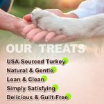 AFreschi Turkey Tendons for Dogs, USA-Sourced, Healthy Dog Treats, Rawhide-Free Puppy Chews, All Natural, Hypoallergenic Dog Treats, Classic Series, Braided Sticks, 3.5 oz Pack