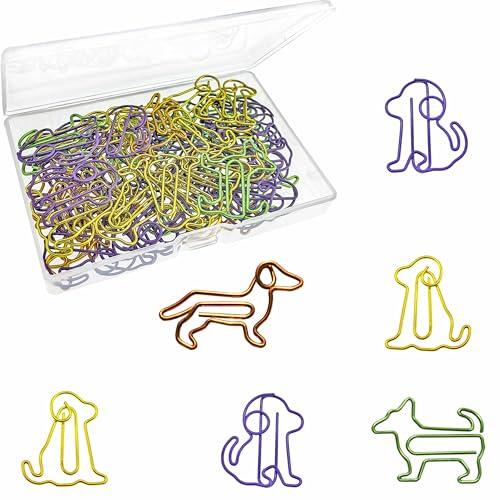 Dog-Shaped Paper Clips for Dog Lovers, 60 PCS