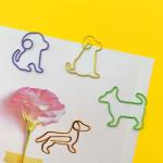 Dog-Shaped Paper Clips for Dog Lovers, 60 PCS