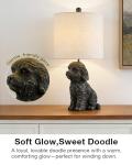 Bronze Doodle Dog Table Lamp for Dog Lovers