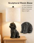 Bronze Doodle Dog Table Lamp for Dog Lovers