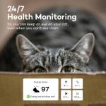 Smart Health Tracker Cat Collar with Alerts