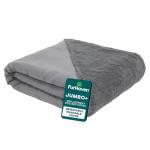 FurHaven Replacement Dog Bed Cover, Sofa-Style Design with Ultra-Plush Sleep Surface for Protecting Pet Mattresses, Zippered & Machine Washable, Jumbo Plus XXL, Plush & Suede, Gray