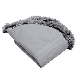 Furhaven Replacement Donut Dog Bed Cover Plush Long Faux Fur Calming Cuddler, Machine Washable - Gray, Large