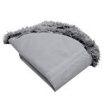 Furhaven Replacement Donut Dog Bed Cover Plush Long Faux Fur Calming Cuddler, Machine Washable - Gray, Large