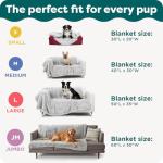 FurHaven Waterproof Throw Blanket for Dogs & Indoor Cats, Reversible Protective Pet Blanket, Extra Large, Long Faux Fur & Velvet, Driftwood