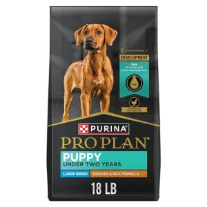 Purina Pro Plan Large Breed Dry Puppy Food, Chicken and Rice Formula - 18 lb. Bag