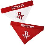 NBA Dog Bandana - Houston Rockets Reversible Pet Bandana. 2 Sided Home & Away Sports Bandana with a PREMIUM Embroidery TEAM Logo, Small/Medium