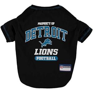 NFL Detroit Lions Dog T-Shirt for Pets, Size Medium. Officially Licensed Pet Shirt with Team Logo, Soft Stretchable Comfort Fit Apparel for Dogs & Cats