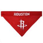 NBA Dog Bandana - Houston Rockets Reversible Pet Bandana. 2 Sided Home & Away Sports Bandana with a PREMIUM Embroidery TEAM Logo, Small/Medium