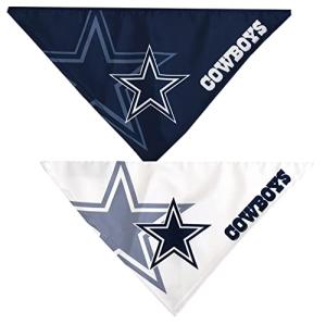 Littlearth Unisex-Adult NFL Dallas Cowboys Home and Away Pet Bandana Set, Team Color, Large