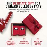 For Bare Feet NCAA GEORGIA BULLDOGS MVP Crew Sock Team Color Large