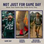 For Bare Feet NCAA GEORGIA BULLDOGS MVP Crew Sock Team Color Large