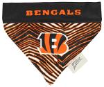 Zubaz NFL Team Reversible Pet Bandana for Dogs & Cats, Cincinnati Bengals, Large/X-Large