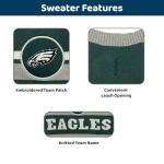 Pets First NFL Philadelphia Eagles Dog Sweater, Size Large. Warm and Cozy Knit Pet Sweater with NFL Team Logo, Best Puppy Sweater for Large and Small Dogs, Team Color (PHL-4179-LG)
