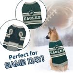 Pets First NFL Philadelphia Eagles Dog Sweater, Size Large. Warm and Cozy Knit Pet Sweater with NFL Team Logo, Best Puppy Sweater for Large and Small Dogs, Team Color (PHL-4179-LG)