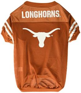 Sporty K9 NCAA TEXAS LONGHORNS Football Dog Jersey, Large, Maroon and White, Striped
