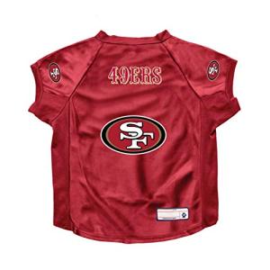 Littlearth NFL San Francisco 49ers Stretch Pet Jersey, Team Color, Big Dog