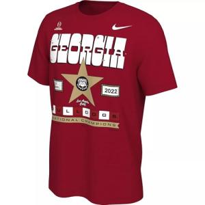Nike Men's Georgia Bulldogs 2022 College Football National Champions T-Shirt (as1, Alpha, l, Regular, Regular, Red Go Dawgs)