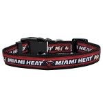Pets First NBA MIAMI HEAT Dog Collar, Size Small. Best Pet Collar for all Sports Fans