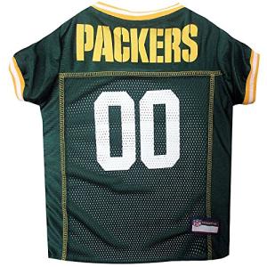 Pets First Green Bay Packers Dog Jersey, Size: Large, NFL Licensed