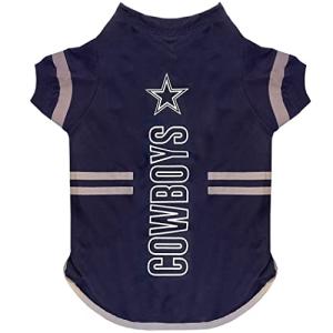 Pets First NFL Dallas Cowboys Dog T-Shirt - Durable Sports PET TEE - 3 Sizes, NFL PET Outfit, Reflective TEE Shirt in Team Color, Cool Football Dog Tee
