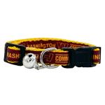 Pets First NFL CAT Collar Washington Commanders Satin Cat Collar Football Team Collar for Dogs & Cats. A Shiny & Colorful Cat Collar with Ringing Bell Pendant, Team Color (WAC-5034)