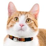 Pets First NFL CAT Collar Washington Commanders Satin Cat Collar Football Team Collar for Dogs & Cats. A Shiny & Colorful Cat Collar with Ringing Bell Pendant, Team Color (WAC-5034)