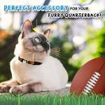 Pets First NFL CAT Collar Washington Commanders Satin Cat Collar Football Team Collar for Dogs & Cats. A Shiny & Colorful Cat Collar with Ringing Bell Pendant, Team Color (WAC-5034)