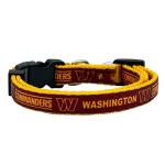 Pets First NFL CAT Collar Washington Commanders Satin Cat Collar Football Team Collar for Dogs & Cats. A Shiny & Colorful Cat Collar with Ringing Bell Pendant, Team Color (WAC-5034)